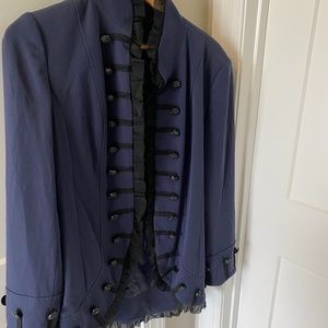 Navy military inspired jacket